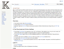 Tablet Screenshot of kframework.org